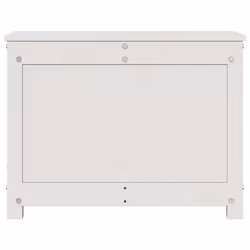 vidaXL Storage Box Trunk Organiser Storage Chest Blanket Box Solid Wood Pine - white, 60 x 32 x 45.5 cm - Additional view 3