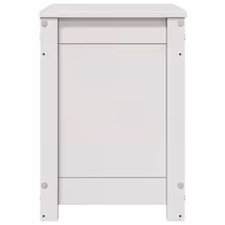 vidaXL Storage Box Trunk Organiser Storage Chest Blanket Box Solid Wood Pine - white, 60 x 32 x 45.5 cm - Additional view 4