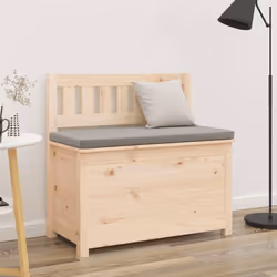 vidaXL Solid Wood Pine Bench Chair Multi Colours 110x41x76.5 cm|80x41x77 cm - brown