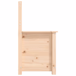 vidaXL Solid Wood Pine Bench Chair Multi Colours 110x41x76.5 cm|80x41x77 cm - brown - Additional view 7