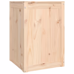 vidaXL Solid Wood Pine Laundry Box Bin Multi Colours 44x44x66 cm/88.5x44x66 cm - brown - Additional view 4