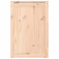 vidaXL Solid Wood Pine Laundry Box Bin Multi Colours 44x44x66 cm/88.5x44x66 cm - brown - Additional view 5
