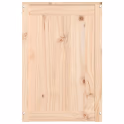 vidaXL Solid Wood Pine Laundry Box Bin Multi Colours 44x44x66 cm/88.5x44x66 cm - brown - Additional view 6