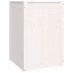 vidaXL Solid Wood Pine Laundry Box Bin Multi Colours 44x44x66 cm/88.5x44x66 cm - white - Additional view 4