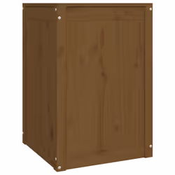 vidaXL Solid Wood Pine Laundry Box Bin Multi Colours 44x44x66 cm/88.5x44x66 cm - honey brown - Additional view 4