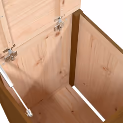 vidaXL Solid Wood Pine Laundry Box Bin Multi Colours 44x44x66 cm/88.5x44x66 cm - honey brown - Additional view 7