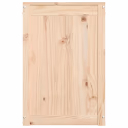 vidaXL Solid Wood Pine Laundry Box Bin Multi Colours 44x44x66 cm/88.5x44x66 cm - natural - Additional view 6