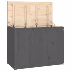 vidaXL Solid Wood Pine Laundry Box Bin Multi Colours 44x44x66 cm/88.5x44x66 cm - grey