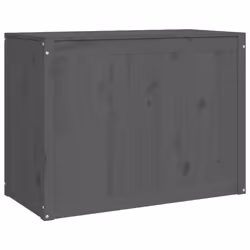 vidaXL Solid Wood Pine Laundry Box Bin Multi Colours 44x44x66 cm/88.5x44x66 cm - grey - Additional view 4