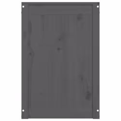 vidaXL Solid Wood Pine Laundry Box Bin Multi Colours 44x44x66 cm/88.5x44x66 cm - grey - Additional view 6