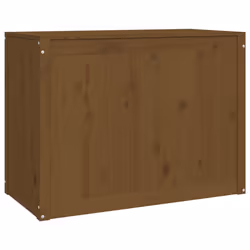 vidaXL Solid Wood Pine Laundry Box Bin Multi Colours 44x44x66 cm/88.5x44x66 cm - honey brown - Additional view 4