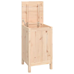 vidaXL Solid Wood Pine Laundry Box Multi Colours 44x44x76 cm/88.5x44x76 cm - natural