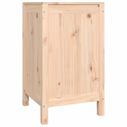 vidaXL Solid Wood Pine Laundry Box Multi Colours 44x44x76 cm/88.5x44x76 cm - natural - Additional view 4