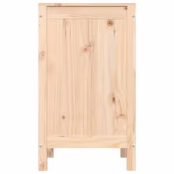 vidaXL Solid Wood Pine Laundry Box Multi Colours 44x44x76 cm/88.5x44x76 cm - natural - Additional view 5