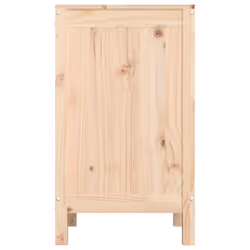 vidaXL Solid Wood Pine Laundry Box Multi Colours 44x44x76 cm/88.5x44x76 cm - natural - Additional view 6