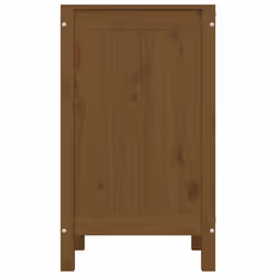 vidaXL Solid Wood Pine Laundry Box Multi Colours 44x44x76 cm/88.5x44x76 cm - honey brown - Additional view 5