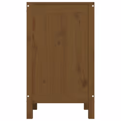vidaXL Solid Wood Pine Laundry Box Multi Colours 44x44x76 cm/88.5x44x76 cm - honey brown - Additional view 6