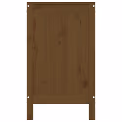 vidaXL Solid Wood Pine Laundry Box Multi Colours 44x44x76 cm/88.5x44x76 cm - honey brown - Additional view 6