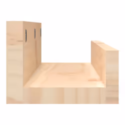 vidaXL 2x Solid Wood Pine Wall Shelves Home Picture Ledge Multi Colours/Sizes - natural, 50 x 12 x 9 cm - Additional view 4