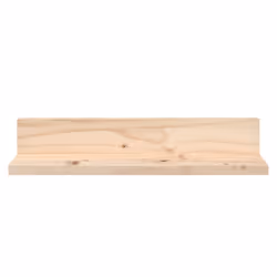 vidaXL 2x Solid Wood Pine Wall Shelves Home Picture Ledge Multi Colours/Sizes - natural, 50 x 11 x 9 cm