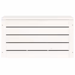 vidaXL Solid Wood Pine Storage Box Storage Chest Tool Box Multi Colours/Sizes - white, 59.5 x 36.5 x 33 cm - Additional view 5