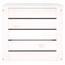 vidaXL Solid Wood Pine Storage Box Storage Chest Tool Box Multi Colours/Sizes - white, 59.5 x 36.5 x 33 cm - Additional view 6