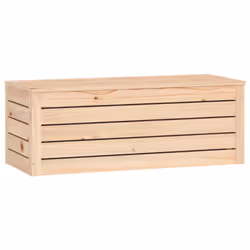 vidaXL Solid Wood Pine Storage Box Storage Chest Tool Box Multi Colours/Sizes - natural, 89 x 36.5 x 33 cm - Additional view 4