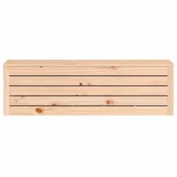 vidaXL Solid Wood Pine Storage Box Storage Chest Tool Box Multi Colours/Sizes - natural, 109 x 36.5 x 33 cm - Additional view 5