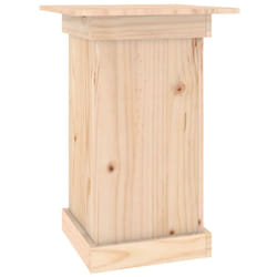 vidaXL Flower Stand Plant Stand Garden Planter Patio Plant Pot Solid Wood Pine - natural, 40 x 40 x 60 cm