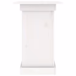 vidaXL Flower Stand Plant Stand Garden Planter Patio Plant Pot Solid Wood Pine - white, 40 x 40 x 60 cm - Additional view 4