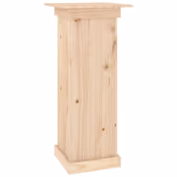 vidaXL Flower Stand Plant Stand Garden Planter Patio Plant Pot Solid Wood Pine - natural, 40 x 40 x 90 cm