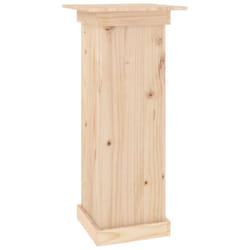 vidaXL Flower Stand Plant Stand Garden Planter Patio Plant Pot Solid Wood Pine - natural, 40 x 40 x 90 cm