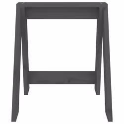 vidaXL 2x Solid Wood Pine Stools Bar Chair Counter Stool Multi Colours/Sizes - grey, 40 x 40 x 45 cm - Additional view 5