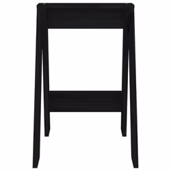 vidaXL 2x Solid Wood Pine Stools Bar Chair Counter Stool Multi Colours/Sizes - black, 40 x 40 x 60 cm - Additional view 5