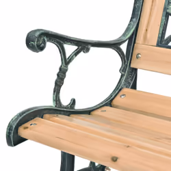 VidaXL 319571 outdoor bench Wood, Iron, Polyvinyl chloride (PVC) - Additional view 4