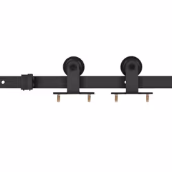 vidaXL Sliding Door with Hardware Set Multi Sizes 3 Horizontal Bars/4x2 Grids - 4x2 grids, 76 x 205 cm