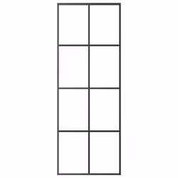 vidaXL Sliding Door with Hardware Set Multi Sizes 3 Horizontal Bars/4x2 Grids - 4x2 grids, 76 x 205 cm - Additional view 6