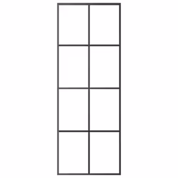 vidaXL Sliding Door with Hardware Set Multi Sizes 3 Horizontal Bars/4x2 Grids - 4x2 grids, 76 x 205 cm - Additional view 4