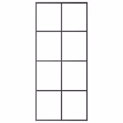 vidaXL Sliding Door with Hardware Set Multi Sizes 3 Horizontal Bars/4x2 Grids - 4x2 grids, 90 x 205 cm - Additional view 5