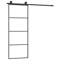 vidaXL Sliding Door with Hardware Set Multi Sizes 3 Horizontal Bars/4x2 Grids - 3 horizontal bars, 76 x 205 cm