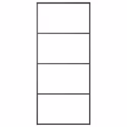 vidaXL Sliding Door with Hardware Set Multi Sizes 3 Horizontal Bars/4x2 Grids - 3 horizontal bars, 90 x 205 cm - Additional view 4