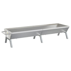 vidaXL BBQ Tray Silver Stainless Steel Drip Tray 118x42x30.5 cm/158x42x31 cm - 158 x 42 x 31 cm