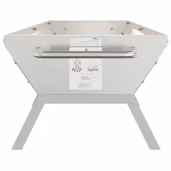 vidaXL BBQ Tray Silver Stainless Steel Drip Tray 118x42x30.5 cm/158x42x31 cm - 158 x 42 x 31 cm - Additional view 4