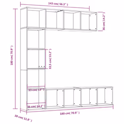 VidaXL 3152713 living room bookcase - Additional view 6