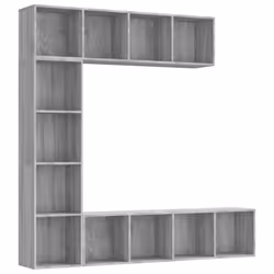 VidaXL 3152714, Grey, Oak, Wood, Wood, 1800 mm, 300 mm, 1800 mm