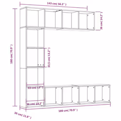 VidaXL 3152714 living room bookcase - Additional view 6