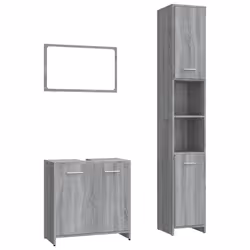 VidaXL 3152717, Grey, Oak, Wood, 600 mm, 330 mm, 600 mm, 60 cm
