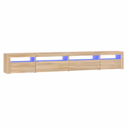 vidaXL TV cabinets with LED Lights Multi Colours 240x35x40 cm/270x35x40 cm - sonoma oak, 270 x 35 x 40 cm