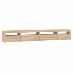 vidaXL TV cabinets with LED Lights Multi Colours 240x35x40 cm/270x35x40 cm - sonoma oak, 270 x 35 x 40 cm - Additional view 7