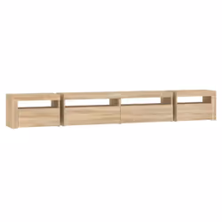 vidaXL TV cabinets with LED Lights Multi Colours 240x35x40 cm/270x35x40 cm - sonoma oak, 270 x 35 x 40 cm - Additional view 8